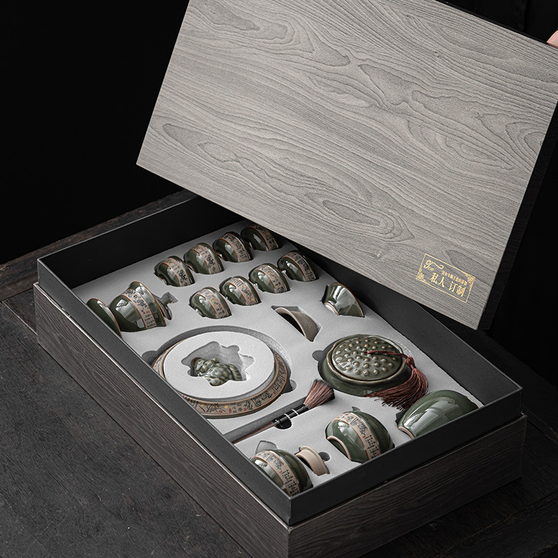 Auspicious Dragon Tea Set – Ge Kiln view 4